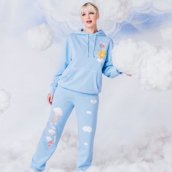 ♡ Care Bears x Samii Ryan ♡ UP IN THE SKY HOODIE + Free Earrings - S - Picture 6 of 7